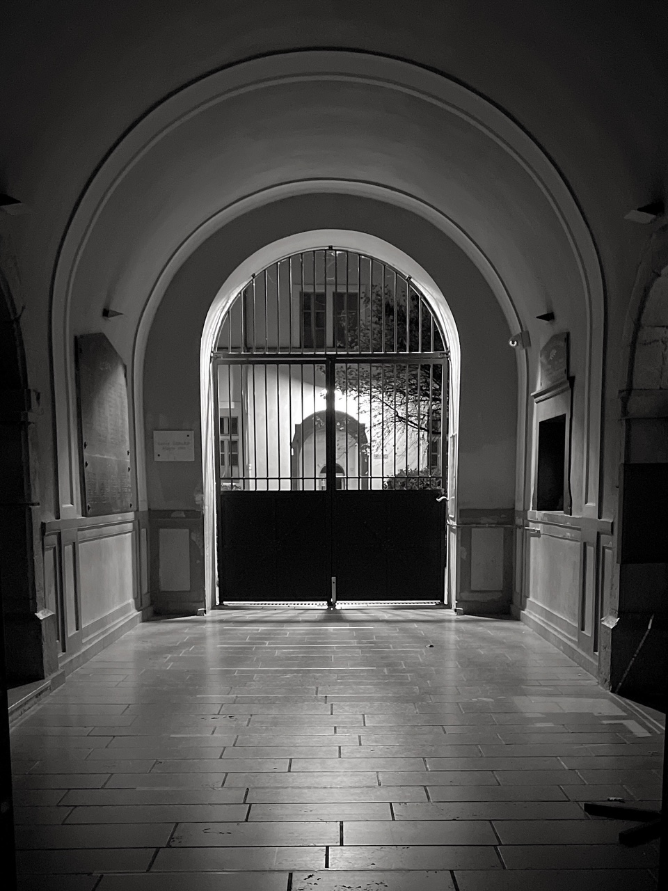 Milieu des colonnes